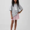 Pyjama-korte broeken voor kinderen van gerecycled pointelle
