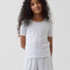 Pyjama-korte broeken voor kinderen van gerecycled pointelle