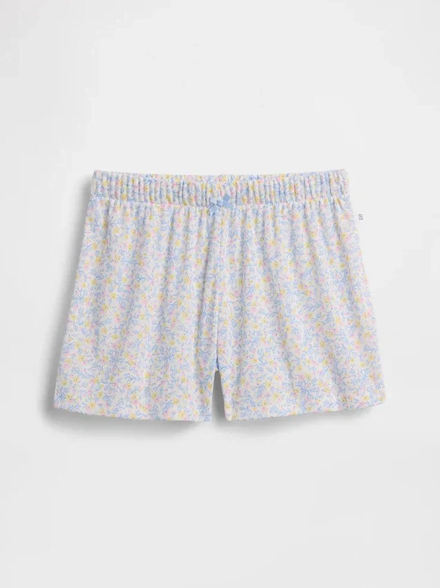 Pyjama-korte broeken voor kinderen van gerecycled pointelle