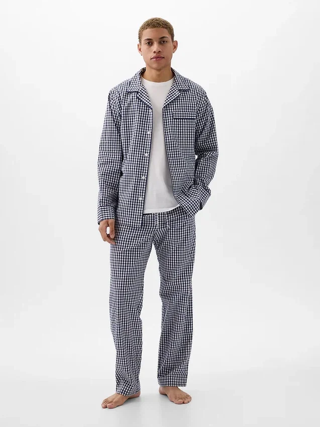 Pyjama's van popeline voor volwassenen