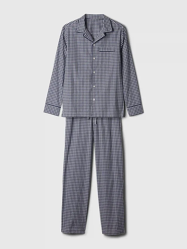 Pyjama's van popeline voor volwassenen