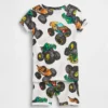 Pyjama-set met korte broeken voor kinderen en baby’s van biologisch geborsteld katoen met Hot Wheels-motief