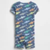 Pyjama-set voor Baby & Peuter van biologisch geborsteld katoen met haaienprint