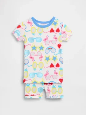 Pyjama-set voor Baby & Peuter van biologisch geborsteld katoen met zonnebrilprint