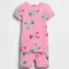 Pyjama-setje met korte broek voor Baby & Peuter van biologisch geborsteld katoen met kreeftmotief