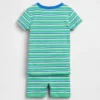 Pyjama-setje met korte broek voor Baby & Peuter van biologisch geborsteld katoen met strepen