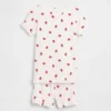 Pyjama-setje voor Baby & Peuter van biologisch geborsteld katoen met aardbeienprint
