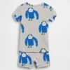 Pyjama-setje voor Baby & Peuter van biologisch geborsteld katoen met gorilla-print