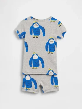 Pyjama-setje voor Baby & Peuter van biologisch geborsteld katoen met gorilla-print