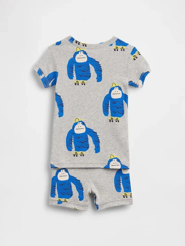 Pyjama-setje voor Baby & Peuter van biologisch geborsteld katoen met gorilla-print