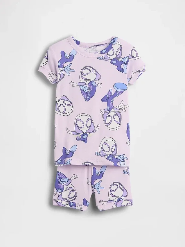 Pyjama-setje voor Baby & Peuter van biologisch geborsteld katoen met Marvel-print