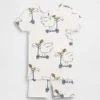 Pyjama-setje voor Baby & Peuter van biologisch geborsteld katoen met ‘Scooter Seagull’-print