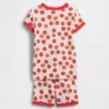 Pyjama-setje voor Baby & Peuter van biologisch geborsteld katoen met tomatenprint in korte broeken