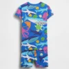 Pyjama-setje voor Baby & Peuter van biologisch geborsteld katoen met zeedierenprint met korte broeken
