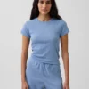 Pyjama-T-shirt met pointelle-patroon