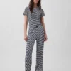 Pyjama-T-shirt met pointelle-patroon