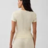 Pyjama-T-shirt met pointelle-patroon