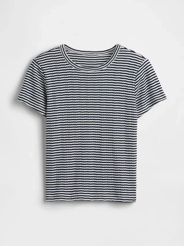 Pyjama-T-shirt met pointelle-patroon