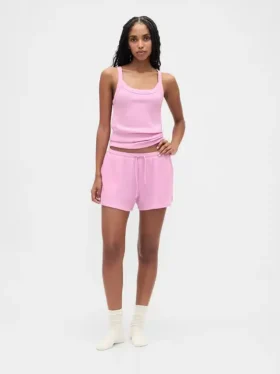 Pyjama-tanktop met wafelstructuur