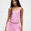 Pyjama-tanktop met wafelstructuur