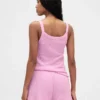 Pyjama-tanktop met wafelstructuur