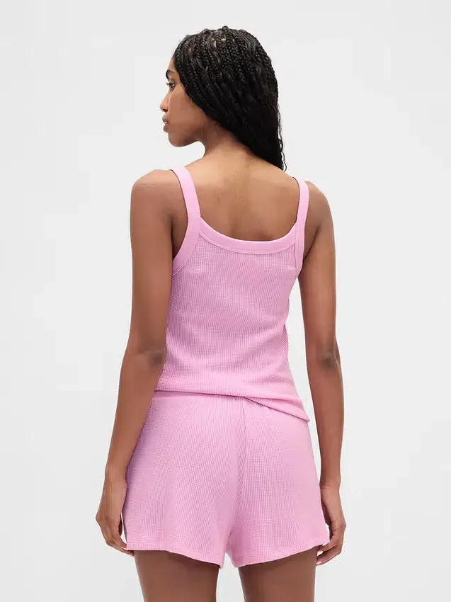 Pyjama-tanktop met wafelstructuur