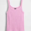 Pyjama-tanktop met wafelstructuur