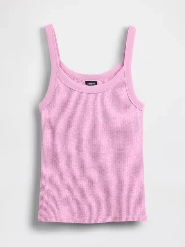 Pyjama-tanktop met wafelstructuur