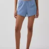 Pyjamakorte broek met pointelle-patroon