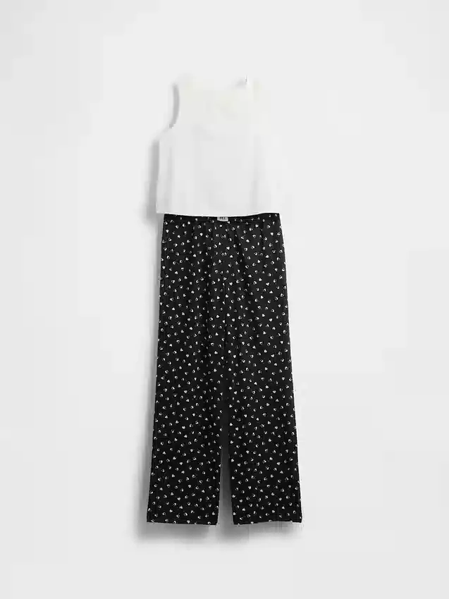 Pyjamaset met gerecyclede tanktop voor kinderen