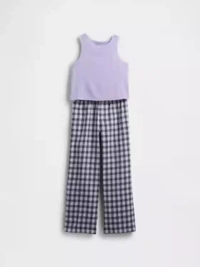 Pyjamaset met gerecyclede tanktop voor kinderen