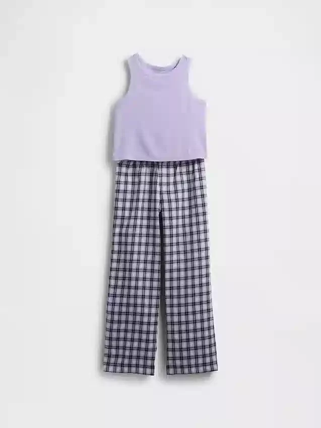 Pyjamaset met gerecyclede tanktop voor kinderen