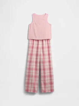 Pyjamaset met gerecyclede tanktop voor kinderen