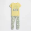Pyjamaset van biologisch geborsteld katoen met Winnie de Poeh-motief voor Baby & Peuter