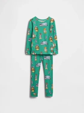 Pyjamaset van biologisch geborsteld katoen met Winnie de Poeh-motief voor Baby & Peuter