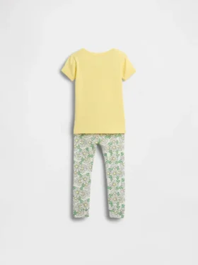 Pyjamaset van biologisch geborsteld katoen met Winnie de Poeh-motief voor Baby & Peuter