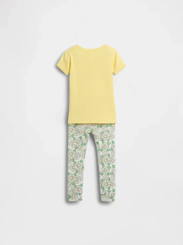 Pyjamaset van biologisch geborsteld katoen met Winnie de Poeh-motief voor Baby & Peuter