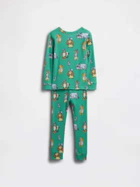 Pyjamaset van biologisch geborsteld katoen met Winnie de Poeh-motief voor Baby & Peuter