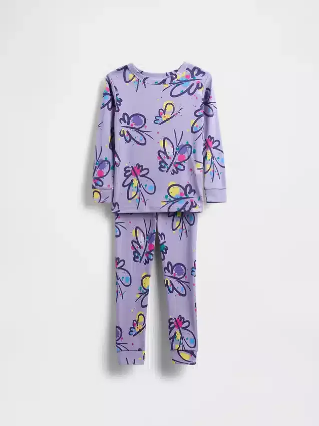 Pyjamaset van biologisch geborsteld katoen voor Baby & Peuter