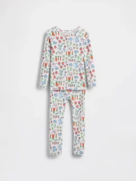 Pyjamaset van biologisch geborsteld katoen voor Baby & Peuter