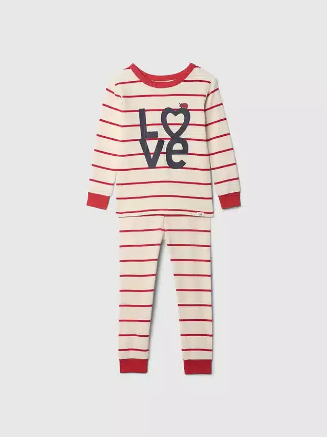 Pyjamaset van biologisch geborsteld katoen voor Baby & Peuter
