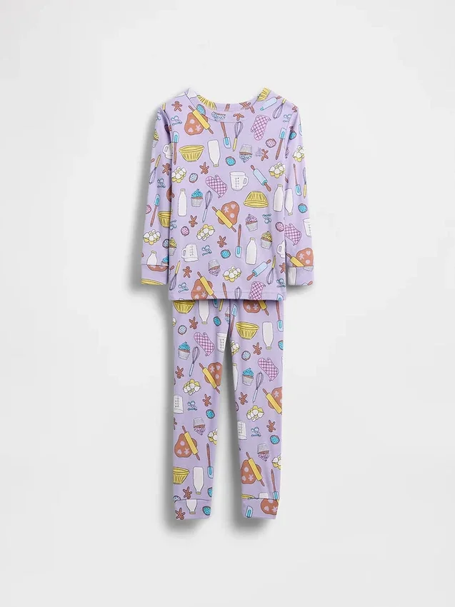 Pyjamaset van biologisch geborsteld katoen voor Baby & Peuter