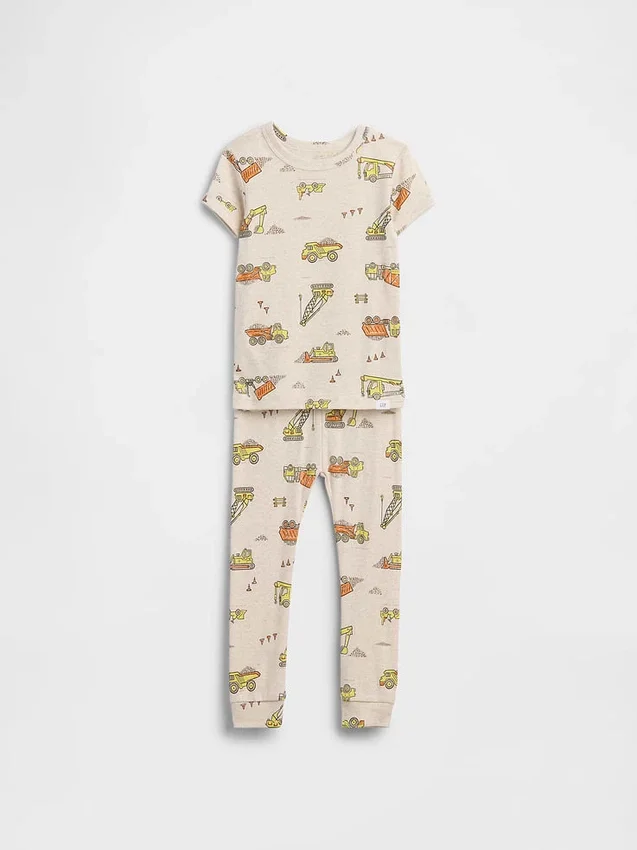 Pyjamaset van biologisch geborsteld katoen voor Baby & Peuter