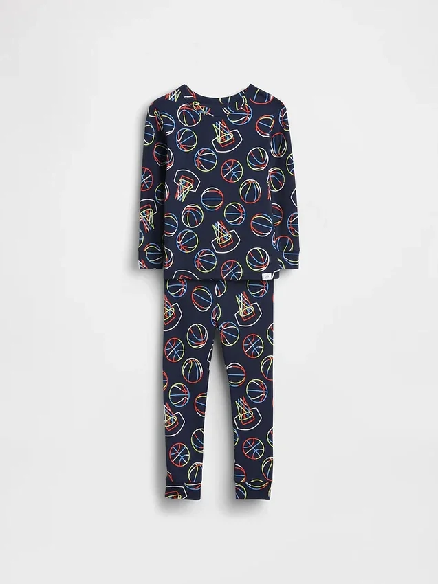 Pyjamaset van biologisch geborsteld katoen voor Baby & Peuter
