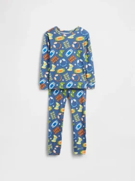 Pyjamaset van biologisch geborsteld katoen voor Baby & Peuter