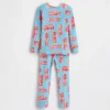 Pyjamaset van biologisch geborsteld katoen voor Baby & Peuter