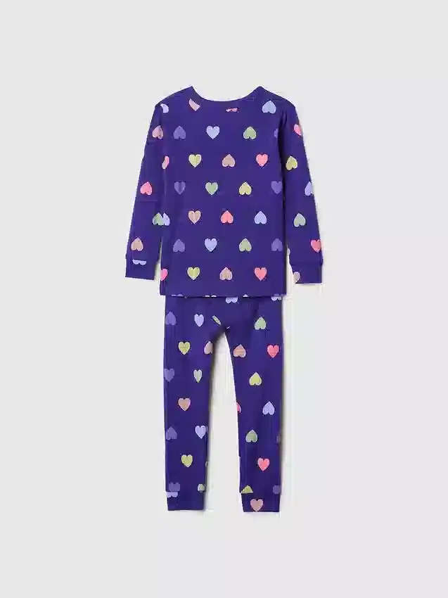 Pyjamaset van biologisch geborsteld katoen voor Baby & Peuter