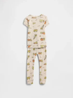 Pyjamaset van biologisch geborsteld katoen voor Baby & Peuter
