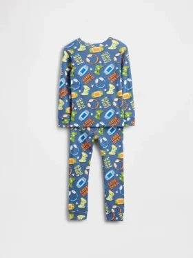 Pyjamaset van biologisch geborsteld katoen voor Baby & Peuter