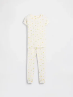 Pyjamaset van biologisch geborsteld katoen voor kinderen en baby’s